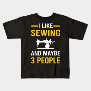 3 People Sewing Kids T-Shirt